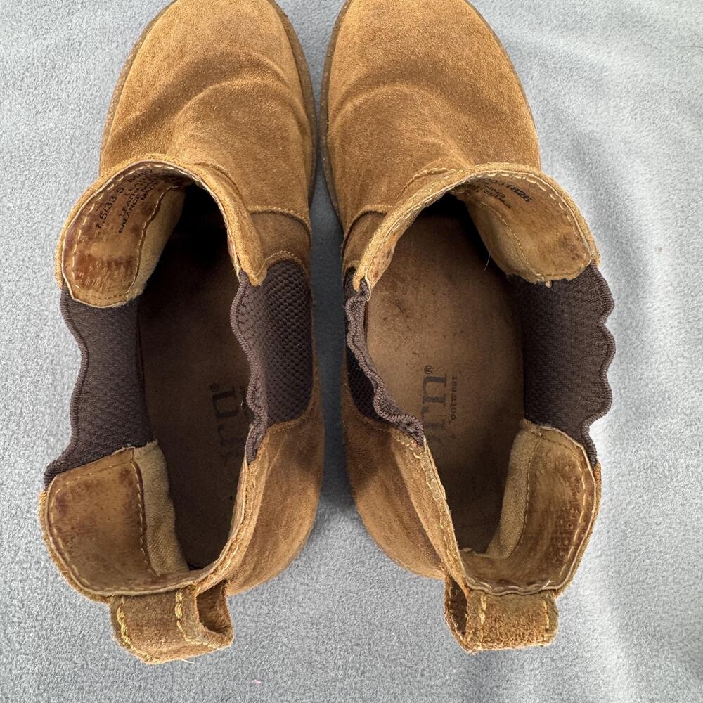 Born Faline Chelsea‎ Boots Womens 7.5 Brown Suede Ankle Booties - Picture 3 of 8